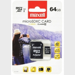 Maxell Micro SD Karta +adapter 3.0 64GB